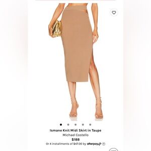 Revolve X Michael Costello size M apricot .  Never worn brand new with tags